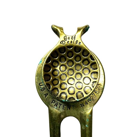 Canon Computer Systems Brass Golf Divot Repair Tool Brass Golf Design - Picture 3 of 8
